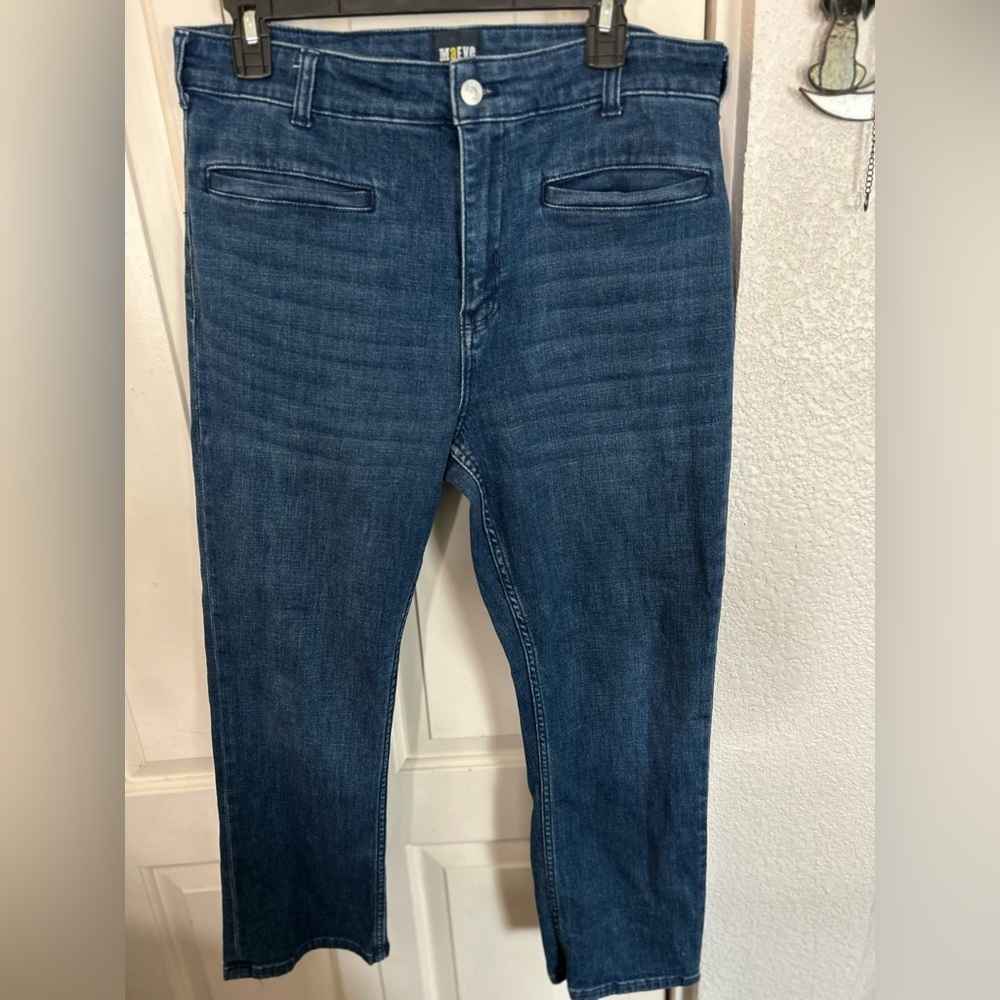Maeve Crop Jeans Womens Size 31 Denim Medium Wash